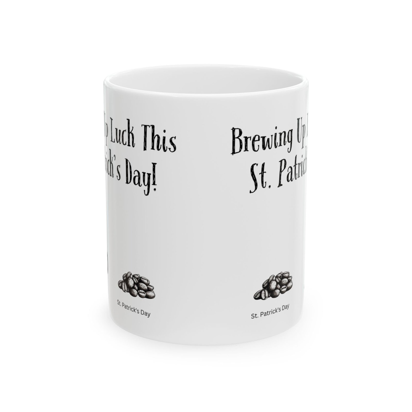 Brewing Up Luck This St. Patrick's Day! | Ceramic Coffee Mug - Image 8