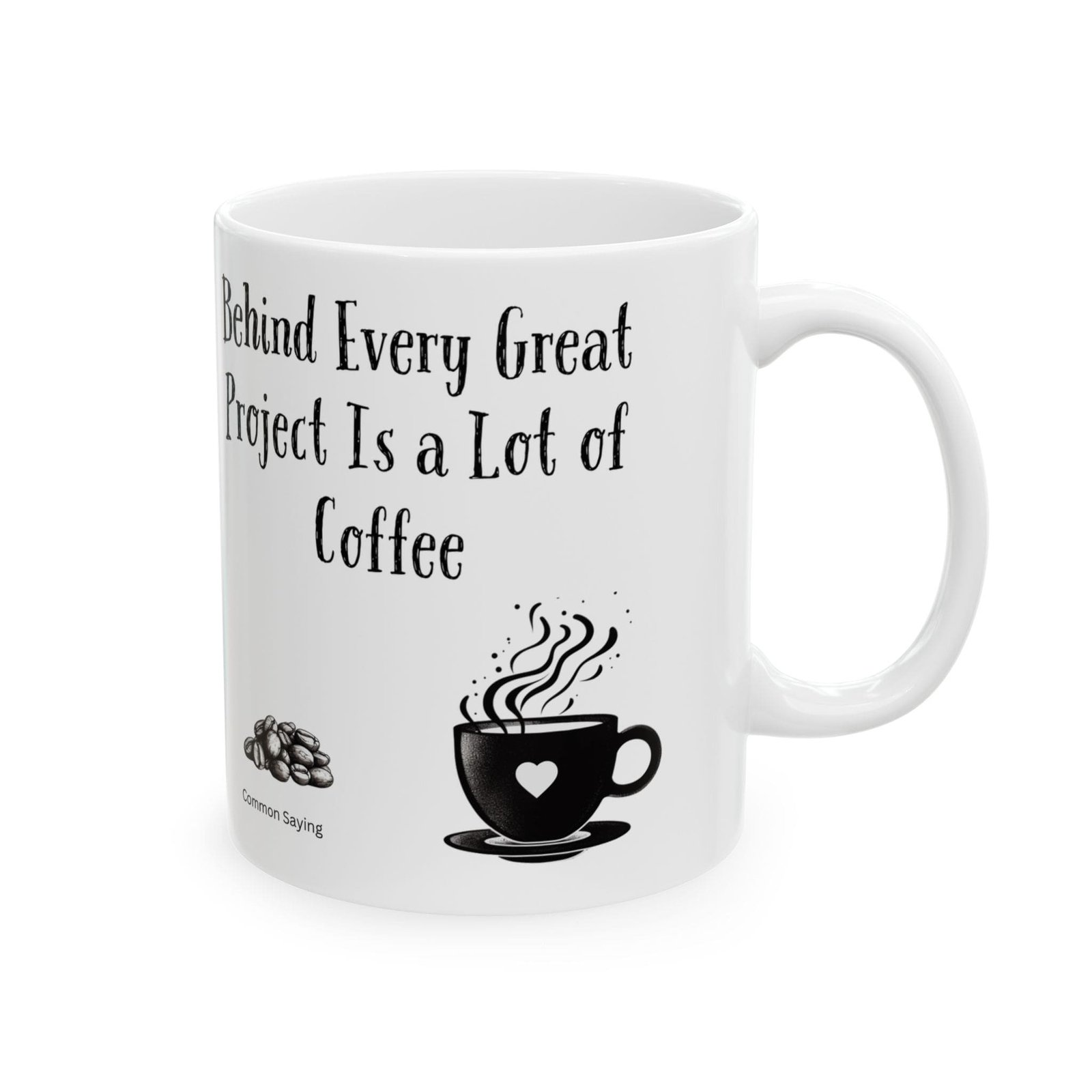 Behind Every Great Project Is a Lot of Coffee | Ceramic Coffee Mug - Image 6
