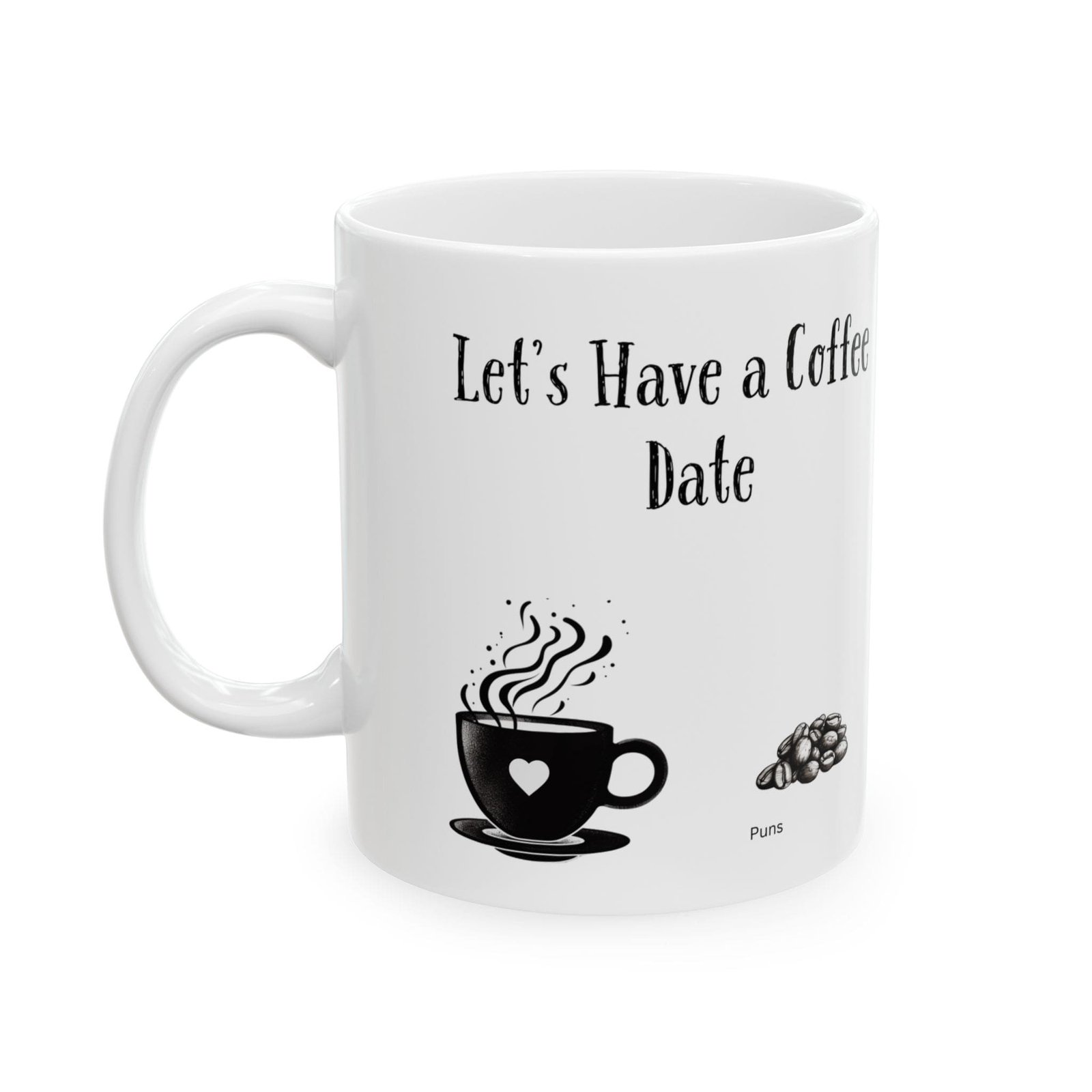 Let's Have a Coffee Date | Ceramic Coffee Mug - Image 5