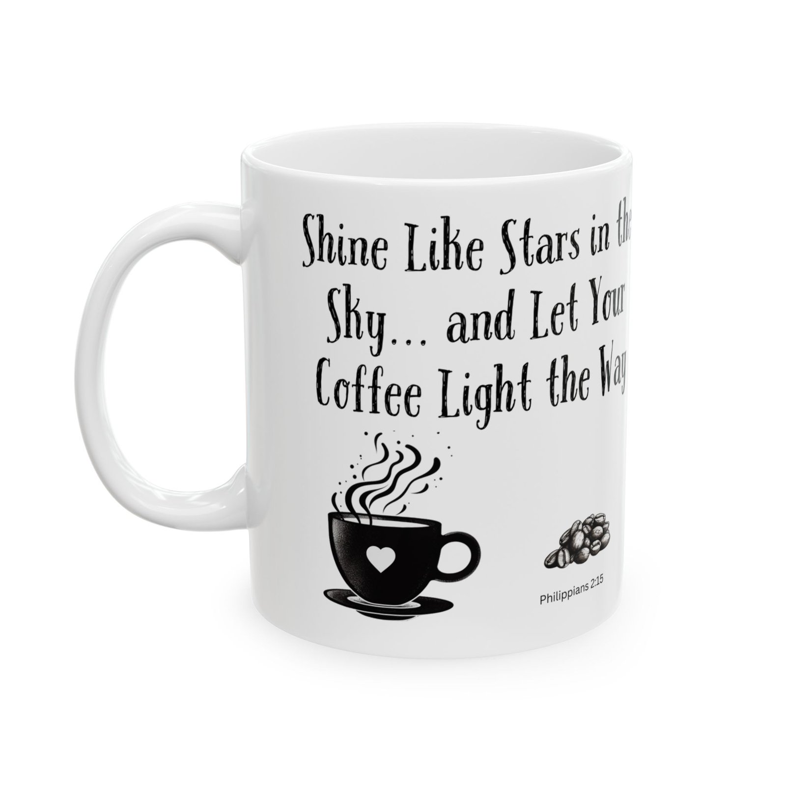 Shine Like Stars in the Sky... and Let Your Coffee Light the Way | Ceramic Coffee Mug - Image 5