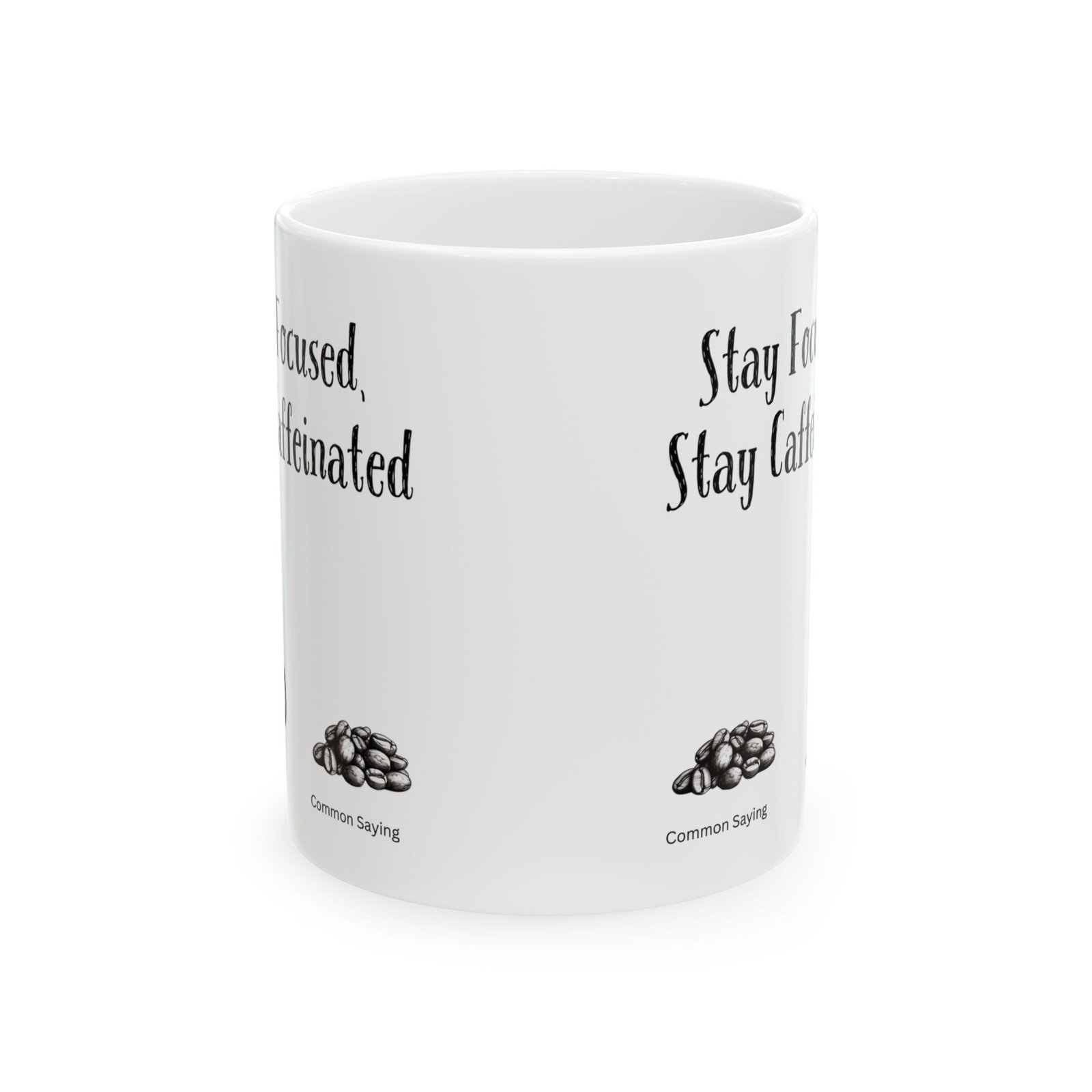 Stay Focused, Stay Caffeinated | Ceramic Coffee Mug - Image 8