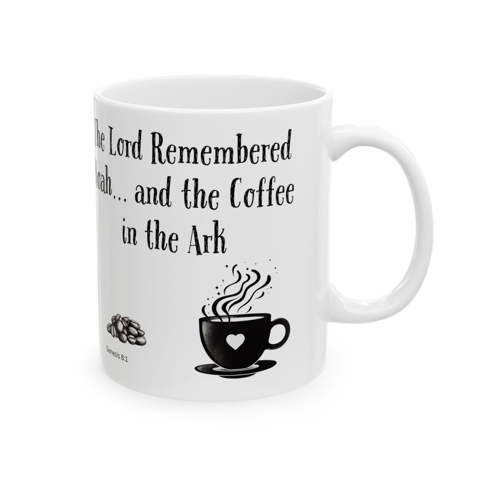 The Lord Remembered Noah... and the Coffee in the Ark | Ceramic Coffee Mug - Image 6