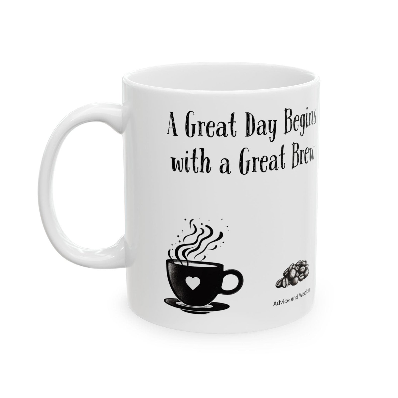 A Great Day Begins with a Great Brew | Ceramic Coffee Mug - Image 5