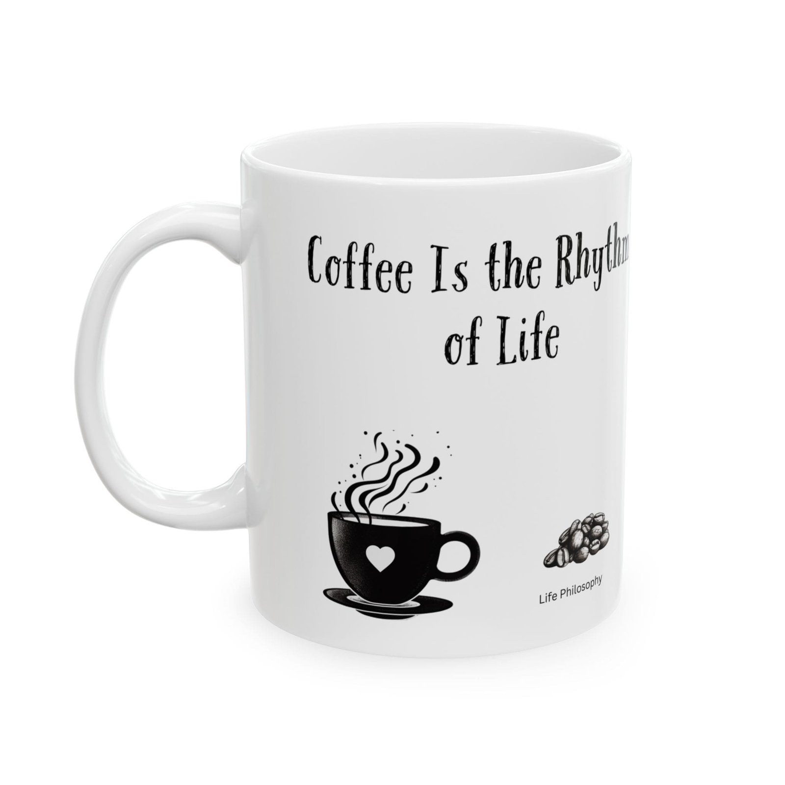 Coffee Is the Rhythm of Life | Ceramic Coffee Mug - Image 5
