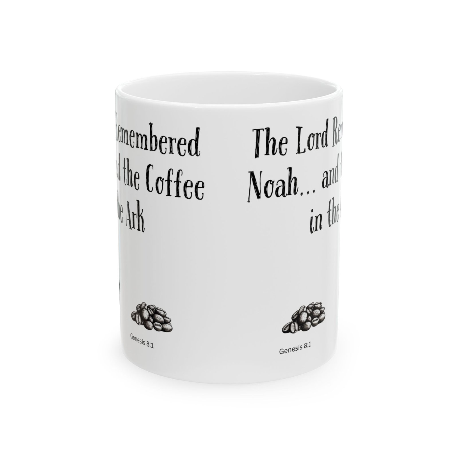 The Lord Remembered Noah... and the Coffee in the Ark | Ceramic Coffee Mug - Image 8