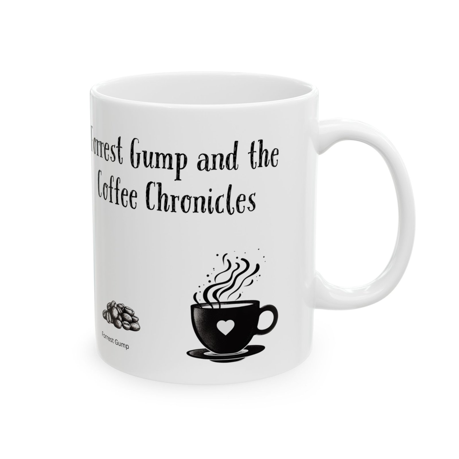 Forrest Gump and the Coffee Chronicles | Ceramic Coffee Mug - Image 6