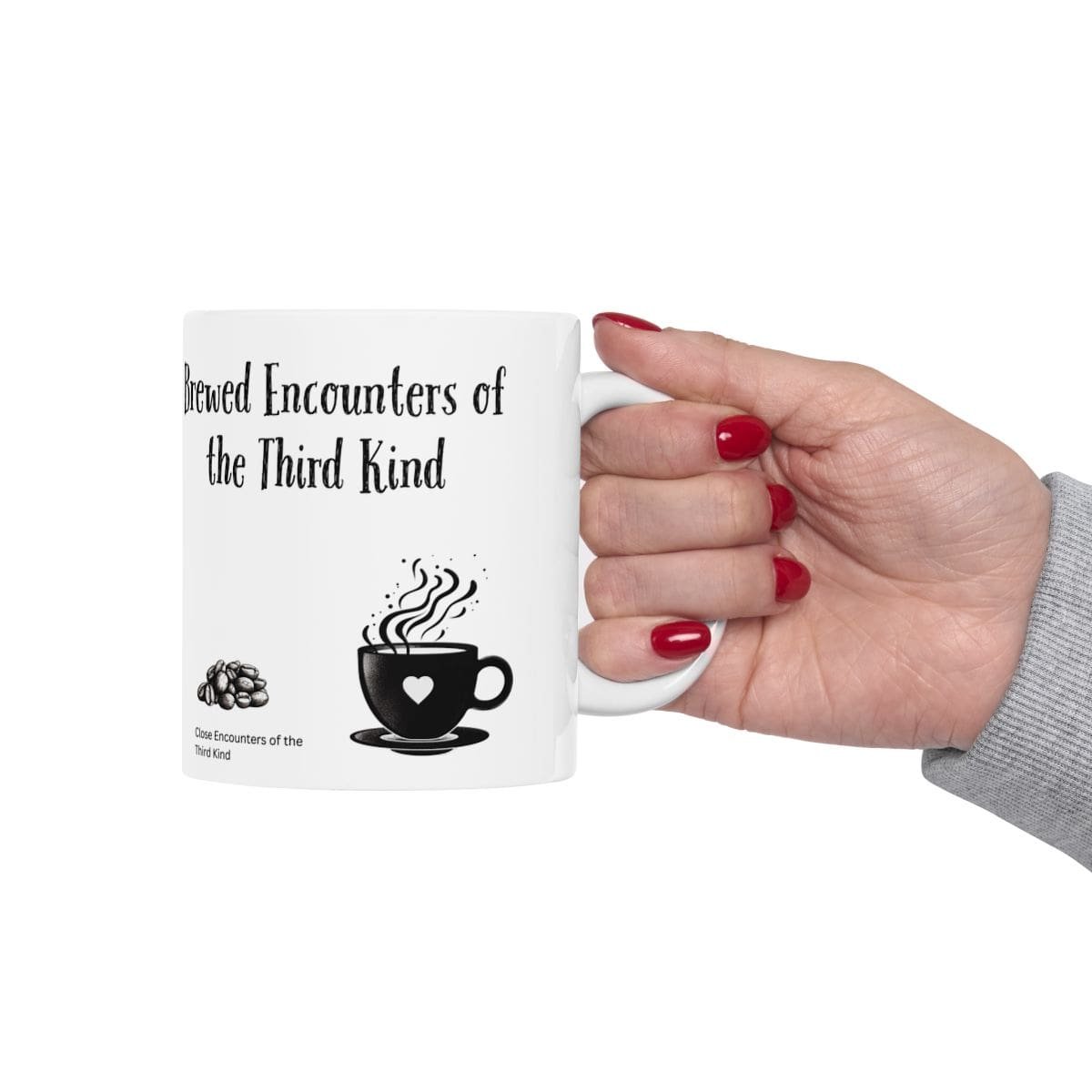 Brewed Encounters of the Third Kind | Ceramic Coffee Mug - Image 4