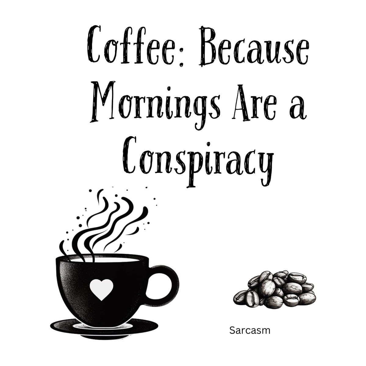 Mornings Are a Conspiracy coffee mug