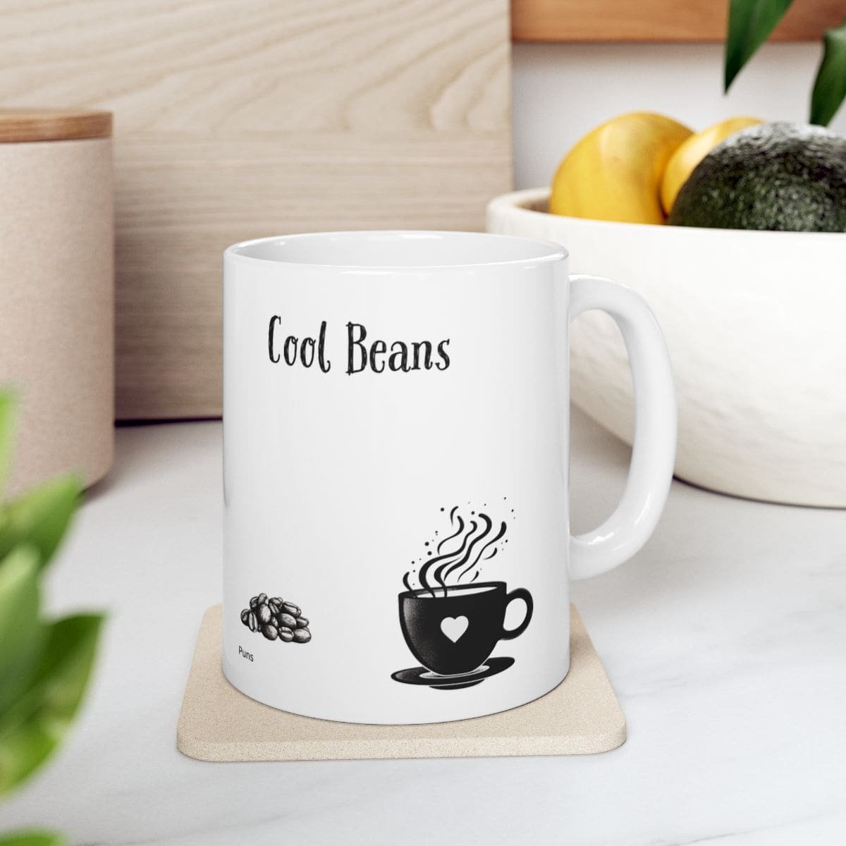 Cool Beans | Ceramic Coffee Mug - Image 2