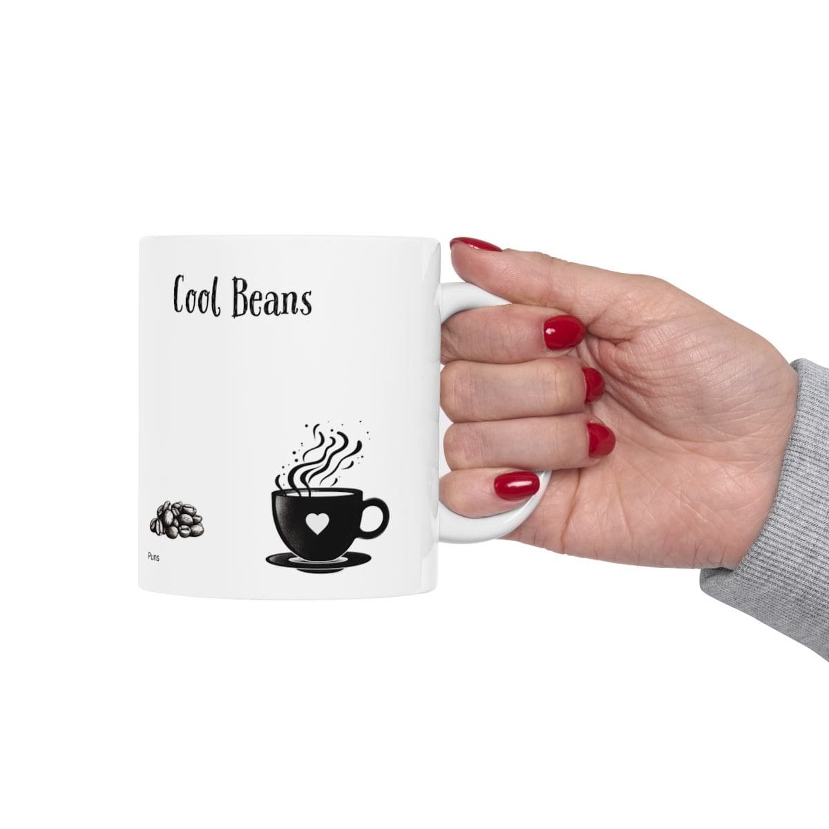 Cool Beans | Ceramic Coffee Mug - Image 4