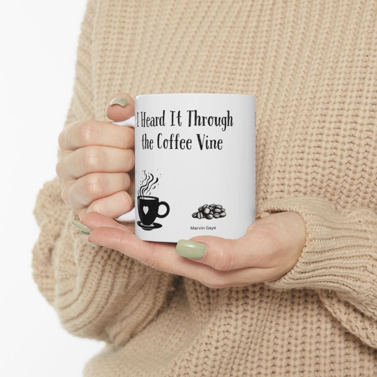 I Heard It Through the Coffee Vine | Ceramic Coffee Mug - Image 3