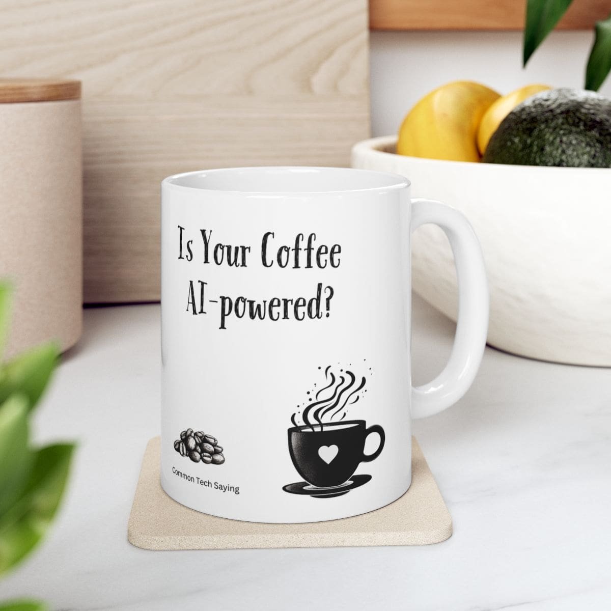 Is Your Coffee Ai-powered? | Ceramic Coffee Mug - Image 2
