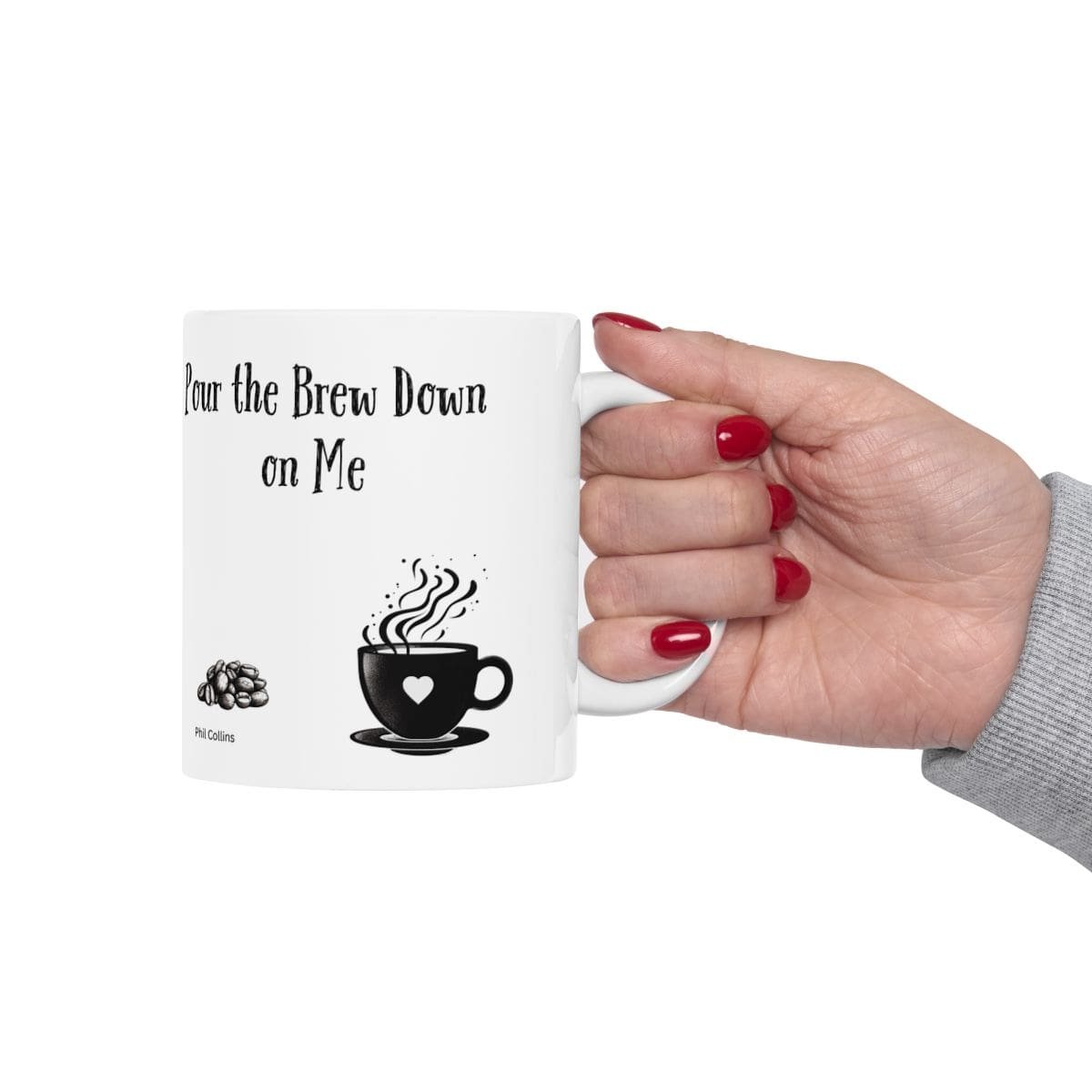 Pour the Brew Down on Me | Ceramic Coffee Mug - Image 4