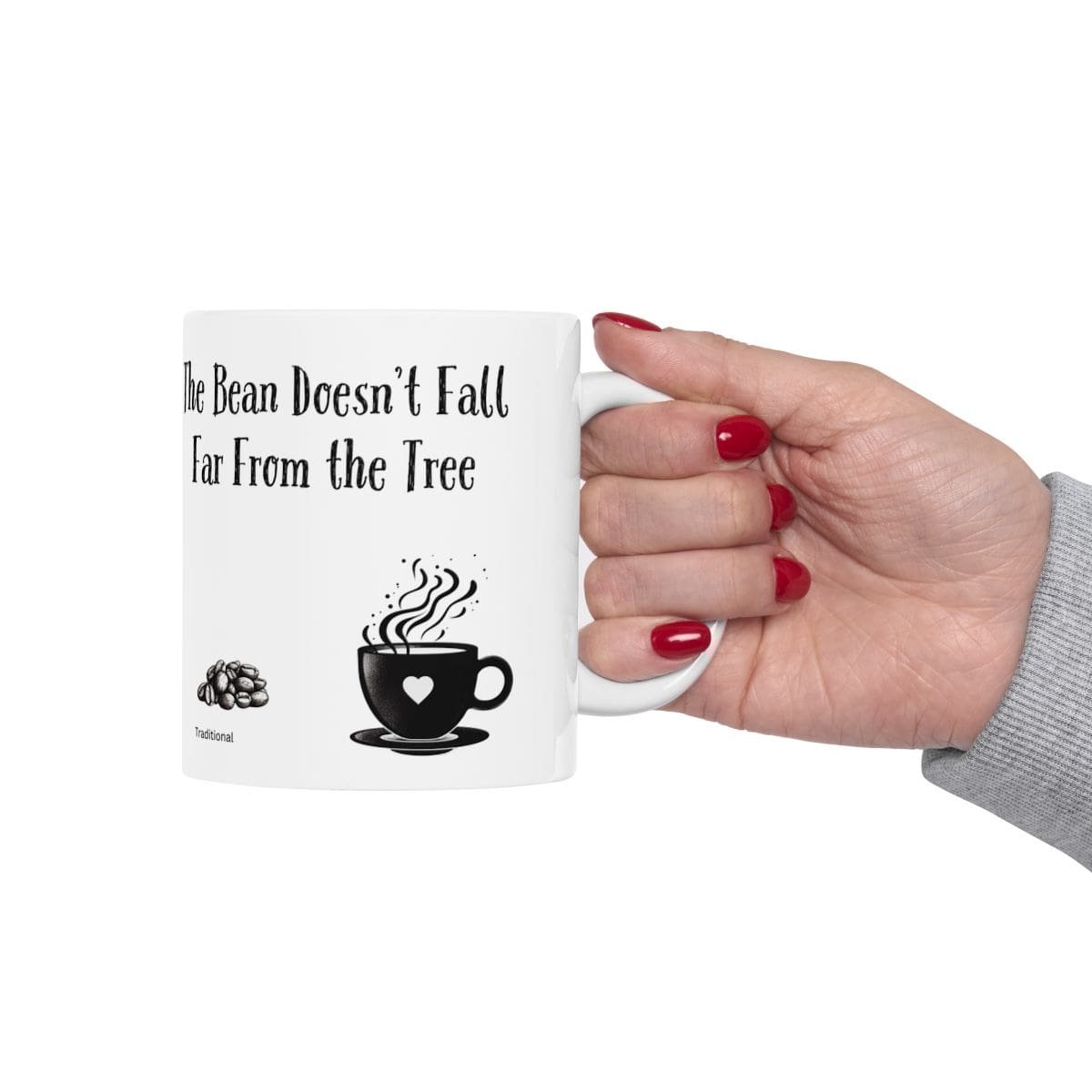 The Bean Doesn't Fall Far From the Tree | Ceramic Coffee Mug - Image 4