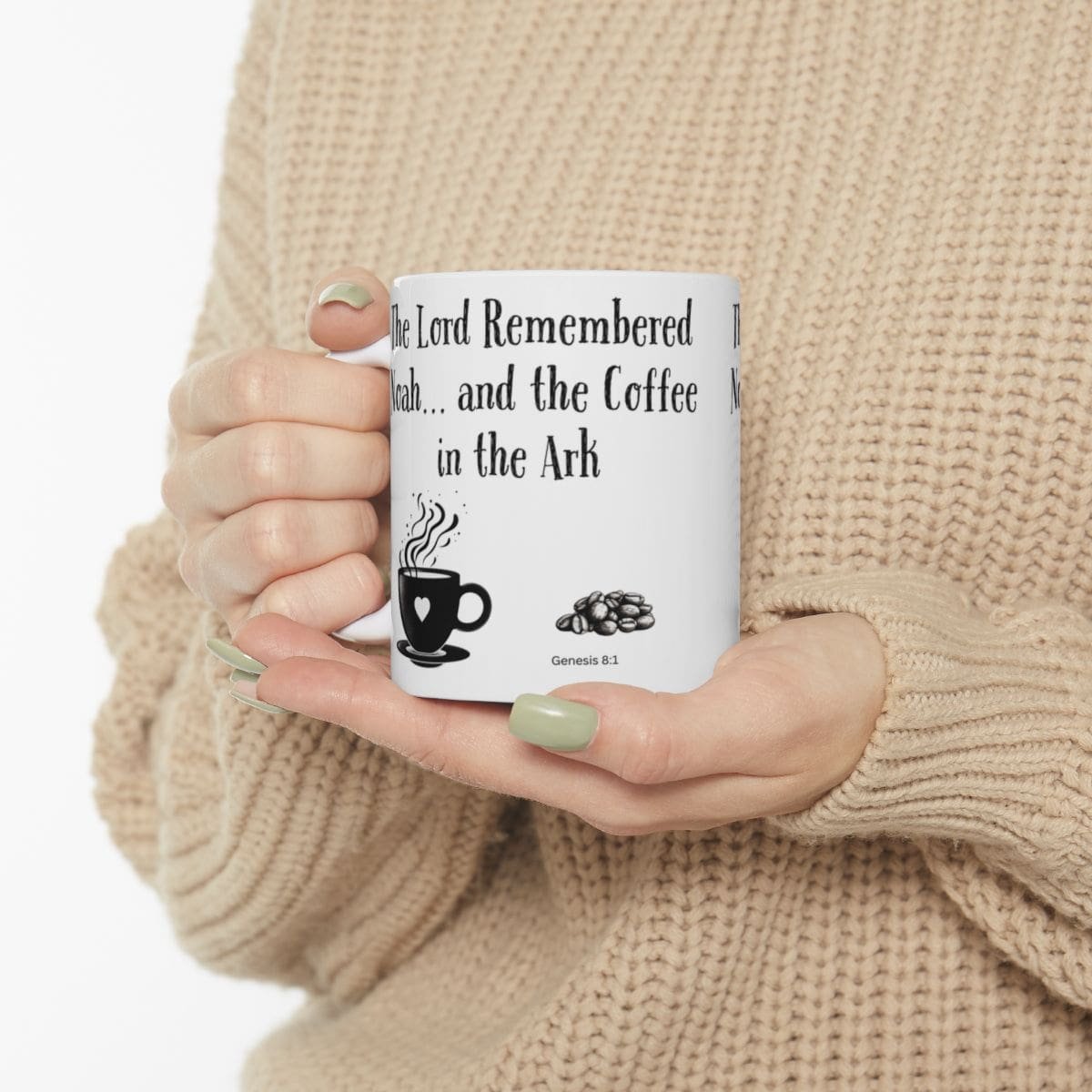 The Lord Remembered Noah... and the Coffee in the Ark | Ceramic Coffee Mug - Image 3
